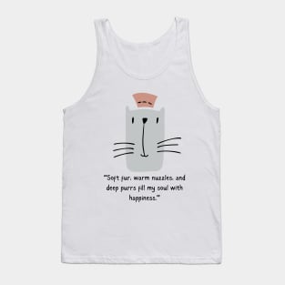 Kitty Cat SOFT FUR/ Cute Kitty Cat Quote Tank Top